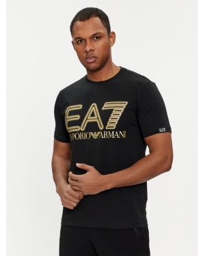 EA7 Emporio Armani T-Shirt 3DPT37 PJMUZ 0208 Czarny Regular Fit