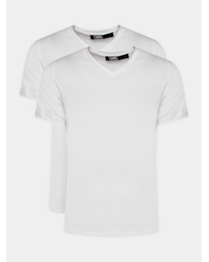 KARL LAGERFELD Komplet 2 t-shirtów 765001 500298 Biały Slim Fit