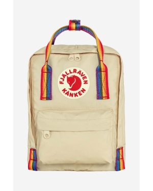 Fjallraven plecak Kånken Rainbow Mini kolor beżowy duży z aplikacją F23621.115.907-115