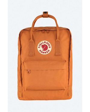 Fjallraven plecak Kanken kolor pomarańczowy duży z aplikacją F23510.206-206