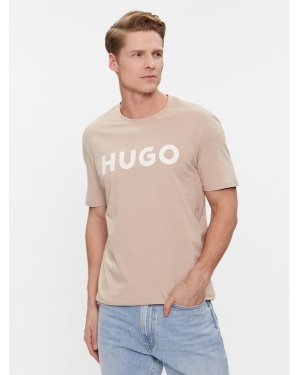Hugo T-Shirt Dulivio 50467556 Beżowy Regular Fit