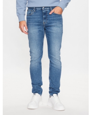Calvin Klein Jeans Jeansy J30J323367 Granatowy Slim Taper Fit