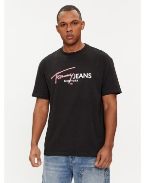 Tommy Jeans T-Shirt Spray Pop Color DM0DM18572 Czarny Regular Fit