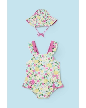 Mayoral Newborn jednoczęściowy strój kąpielowy niemowlęcy kolor różowy