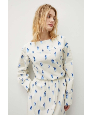 Lovechild bluzka bawełniana damska kolor beżowy wzorzysta