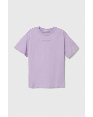 Pinko Up t-shirt bawełniany kolor fioletowy