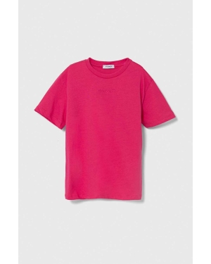 Pinko Up t-shirt bawełniany kolor różowy