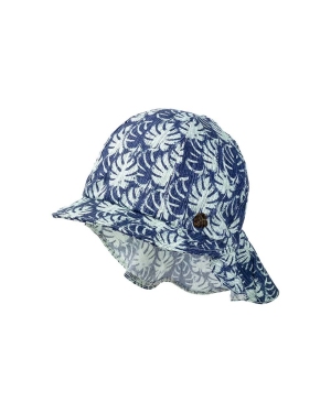Jamiks czapka bawełniana dziecięca LEONARD kolor niebieski wzorzysta