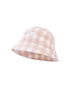 Jamiks kapelusz bawełniany dziecięcy GIANNA kolor różowy bawełniany