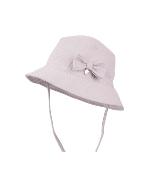 Jamiks kapelusz bawełniany dziecięcy MARIT kolor fioletowy bawełniany