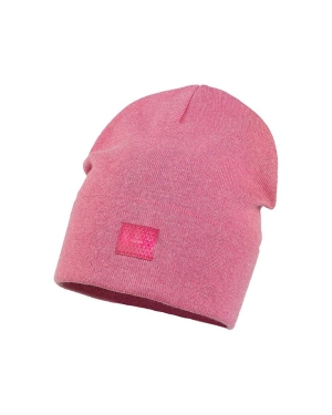 Jamiks czapka bawełniana dziecięca VITORIA kolor różowy z cienkiej dzianiny bawełniana