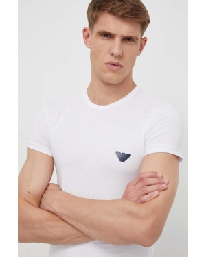 Emporio Armani Underwear t-shirt lounge kolor biały z nadrukiem