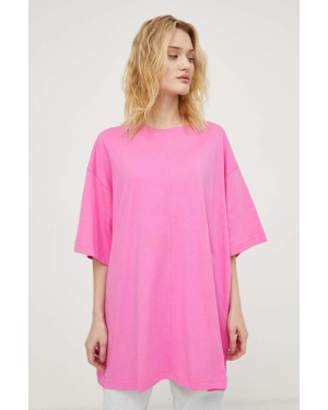 2NDDAY t-shirt bawełniany damski kolor różowy