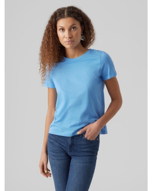 Vero Moda T-Shirt Paula 10243889 Niebieski Regular Fit