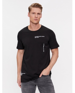 Calvin Klein Jeans T-Shirt Text J30J325065 Czarny Regular Fit