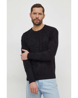 Desigual sweter męski kolor czarny