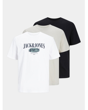 Jack&Jones Komplet 3 t-shirtów Cobin 12260814 Kolorowy Standard Fit