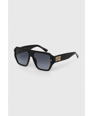 DSQUARED2 okulary przeciwsłoneczne męskie kolor czarny D2 0128/S