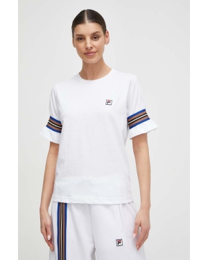 Fila t-shirt damski kolor biały TW411140