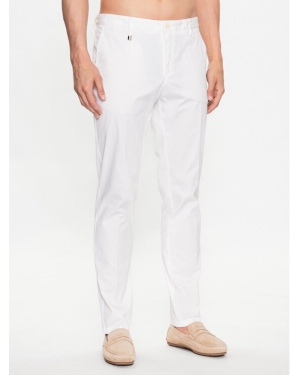 Boss Spodnie materiałowe 50488493 Biały Slim Fit