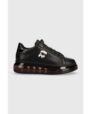 Karl Lagerfeld sneakersy skórzane KAPRI KUSHION kolor czarny KL62630N
