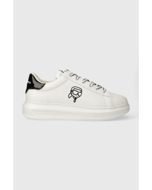 Karl Lagerfeld sneakersy skórzane KAPRI MENS kolor biały KL52578