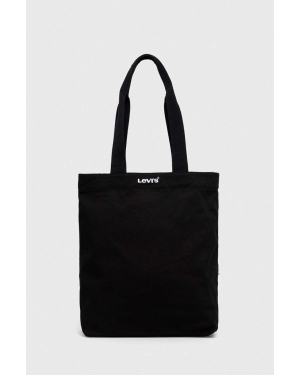 Levi's torebka bawełniana kolor czarny