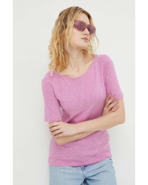 Marc O'Polo t-shirt bawełniany damski kolor różowy
