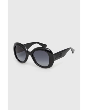 Moschino okulary przeciwsłoneczne damskie kolor czarny MOS162/S