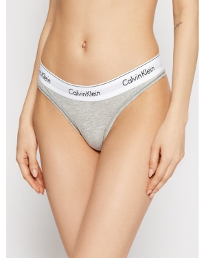 Calvin Klein Underwear Stringi 0000F3786E Szary
