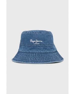 Pepe Jeans kapelusz bawełniany dziecięcy ONDINE kolor niebieski bawełniany