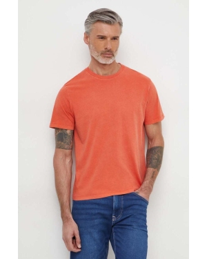 Pepe Jeans t-shirt bawełniany Jacko męski kolor pomarańczowy gładki