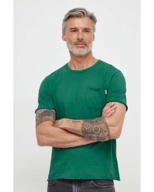 Pepe Jeans t-shirt bawełniany Single Carrinson męski kolor zielony gładki