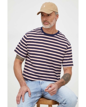 Pepe Jeans t-shirt bawełniany Callixto męski kolor granatowy wzorzysty