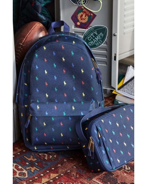 Polo Ralph Lauren plecak kolor granatowy duży wzorzysty