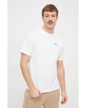 Puma t-shirt bawełniany męski kolor biały gładki 624772