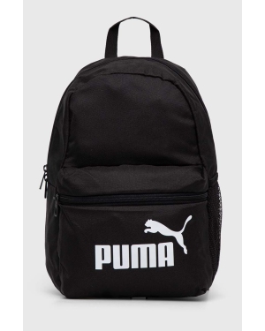 Puma plecak dziecięcy Phase Small Backpack kolor czarny mały z nadrukiem