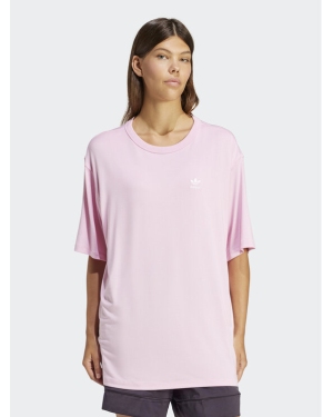 adidas T-Shirt adicolor Trefoil IR8067 Różowy Loose Fit