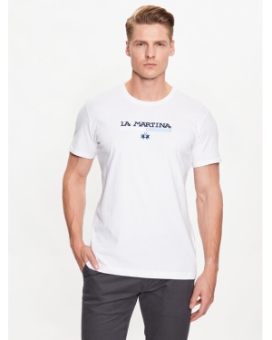 La Martina T-Shirt VMR010 JS206 Biały Regular Fit
