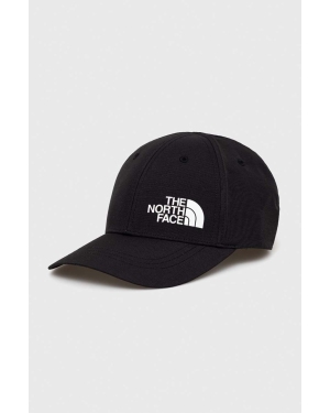 The North Face czapka z daszkiem kolor czarny gładka