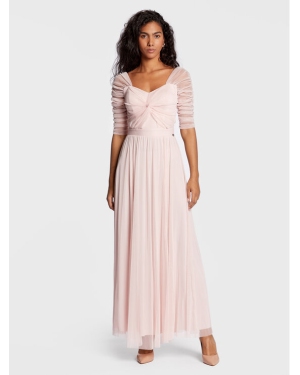 Rinascimento Sukienka wieczorowa CFC0110331003 Różowy Regular Fit