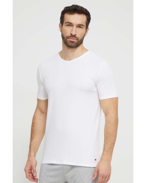 Tommy Hilfiger t-shirt bawełniany 3-pack męski kolor biały gładki UM0UM03137