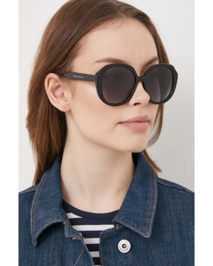 Tommy Hilfiger okulary przeciwsłoneczne damskie kolor czarny