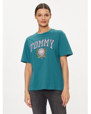 Tommy Jeans T-Shirt Varsity DW0DW17824 Niebieski Relaxed Fit