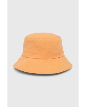 United Colors of Benetton kapelusz bawełniany dziecięcy kolor pomarańczowy bawełniany