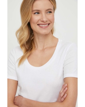 United Colors of Benetton t-shirt bawełniany damski kolor biały