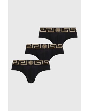 Versace slipy 3-pack męskie kolor czarny AU10327 A232741