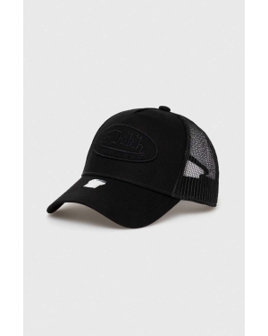 Von Dutch czapka z daszkiem kolor czarny gładka