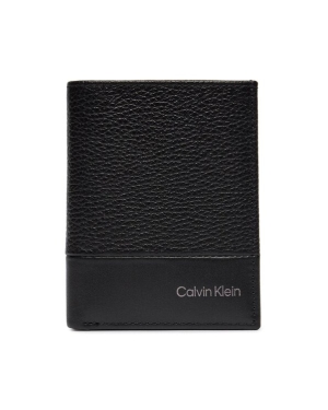 Calvin Klein Duży Portfel Męski Subtle Mix Bifold 6Cc W/Coin K50K511667 Czarny
