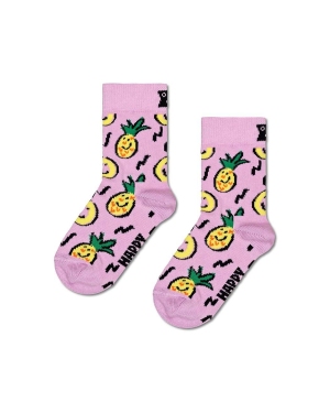 Happy Socks skarpetki dziecięce Kids Pineapple Sock kolor różowy